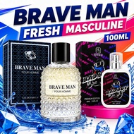 HIYESEAU BAD BOY & BRAVE MAN Men's Perfume Set 100ml + 60ml | Bold Masculine EDP Gift Set
