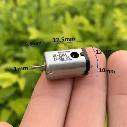 Mini N21 12mm*10mm Electric Motor FK-N21 DC 3V 3.7V 5V 6V 51000RPM High Speed Strong NdFeB Magnetic 