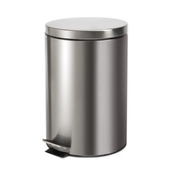特力屋圓型緩降垃圾桶12L-不鏽鋼