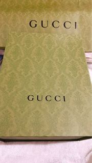 真品 Gucci 精品專櫃紙盒 磁吸式掀蓋盒