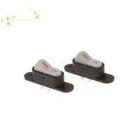 [Han-t] 1/5PCS Boat Button Switch White 2 Pin Light ON/OFF 250V 6A AC AMP 125V 10A Electric Wok Home