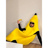 Big Banana Costume Funny Big Banana Performance Costume Clothes Shawl Costume Non-Woven Costume Suit