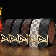 LV Men'S Smooth Buckle Belt