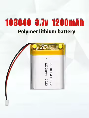 103040 Battery 3.7V 1200mAh Li-Polymer Lithium Batteries LiPo for Cabinet Induction Speaker Purifier