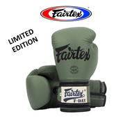 นวมชกมวย Fairtex Muay Thai Boxing Gloves BGV11 F Day Military Green Limited Edition dog tag chain Pls place 1 pair/order 8 ออนซ์ [oz.] One