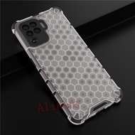 OPPO Reno5 F / Reno4 F / Reno5 Z Case Hard Honeycomb Clear Shockproof Phone Casing OPPO Reno 5F 4F 5Z Back Cover