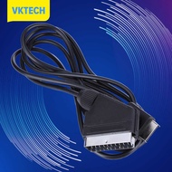 [Vktech] 1.8m RGB SCART Cable TV AV Connection Game Cord Wire Game Console Cable for PS1 PS2 PS3 Lin