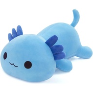 Blue Axolotl Plush Pillow - 30cm Cute Soft Axolotl Stuffed Animal, Kawaii Salamander Plushie Toy, Gr
