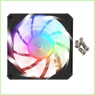 Fans for PC Case Cooler Fan Silent Radiator Thin RGB Coolers for Intensive Multitasking Long-Term St