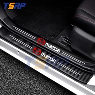 Mazda Car Door Sill Strip Side Step Anti Scratch Protector Sticker For 2 3 5 6 8 CX5 CX30 Accessorie