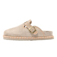 H8 | Orange Handmade Suede Half Slipper Shoes