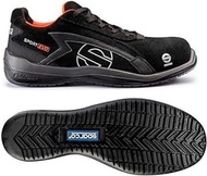 SPARCO 0751644NRNR Safety Shoes, SPORT EVO, Size 44, Color Black