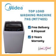Midea 7kg Top Load Washing Machine (MT740S) - Free Delivery &amp; Disposal