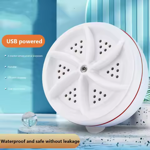Mini Washing Machine USB Two-way Rotating Turbine Portable Washing Machine For Sock Underwear For Tr