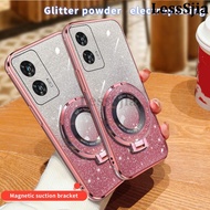 Phone cover Motorola Moto G96 Back case Fashionable Frosted Silicone Soft Dustproof Bracket Adsorb F