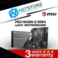 MSI PRO H610M-G DDR4 mATX MOTHERBOARD