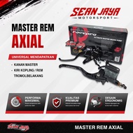 Axial Racepro 14mm Motorcycle Brake Master Cylinder - Right Set Kiri, Square Design, Universal