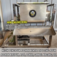 Mesin Aduk Adonan Kental Kerupuk Donat Sambel Kacang Pecel Tipe 25kg