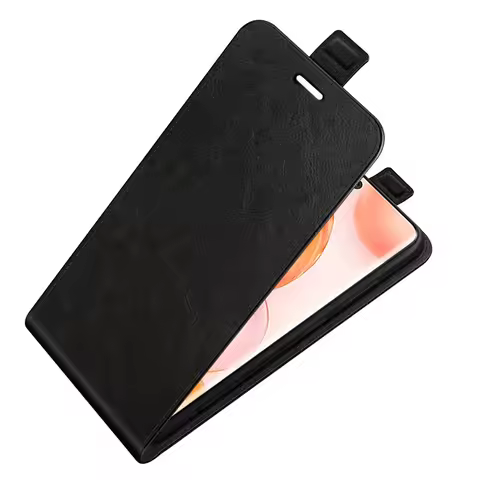 For Honor 50 Luxury PU Leather Vertical Case Flip Phone Cover For 60 70 Pro Se X8 X30 X6 80 Magic4 M
