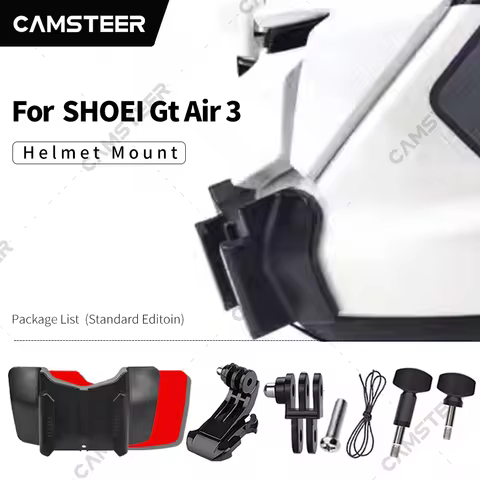 SHOEI Gt Air 3 Customized Helmet Chin Mount for GoPro 13 12 11 10 9 DJI Action 5pro 4 3 Insta360 X4 
