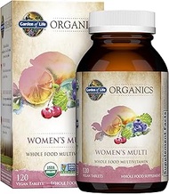 Organic Multivitamin for Women by Garden of Life, mykind Organics Womens Multi with Vitamin C, D, Fo