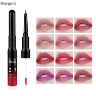 [Margot1] 1Pcs Matte Lip Liner And Liquid Lipsti Set Women's Long-lasting Lipsti 24-hour Waterproof 
