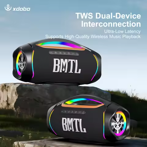 120W XDOBO Outdoor Bluetooth Speaker Wireless Subwoofer Super Bass For Camping Loudspeaker Home TV C