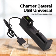 Universal USB 18650 Battery Charger Full Self Stop 18650 1 Slot 18650 Battery Charger