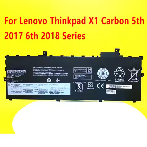 NEW 01AV430 Laptop Battery FOR Lenovo Thinkpad X1 Carbon 5th 2017 6th 2018 Series 01AV429 SB10K97586