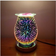 Touch Dimming 3D Glass Aromatherapy Light Aromatherapy Glass Night Light 3D Glass Candle Light 3D Gl