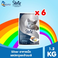 SILVER อาหารแมว ทุกรสชาติ ขนาด 1.2 kg x 6 ถุง