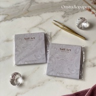 PACKAGING NAIL ART CHOCO MARBLE EDITION Nail Art Sticker | ONSTUDIOPAPERS