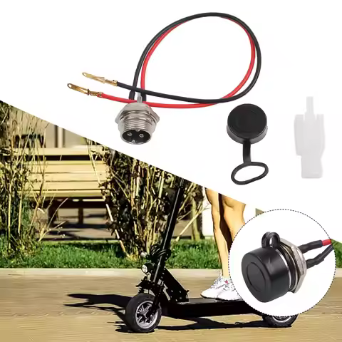 Charger Port 3 Pin Charger Port For Kid Electric Scooter Mobility Scooter E-scooter E-bike Accessori