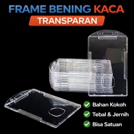 ID Card Frame Transparent GlassBENING (SINGLE) | Employee Card Case | ID Card Holder