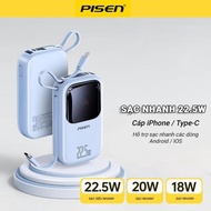 Sạc dự phòng PISEN Quick Power Link Power Bank 20000mAh/10000mAh 22.5W/20W with Quick Charge Cable -