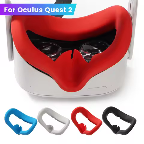 VR Silicone Mask Cover Face Pad Face Cushion Protective Eye Pad For Oculus Quest 2 VR Devices Access