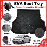 For Proton Persona New 2016-2022 EVA Copolymer Car Boot Tray Luggage Cargo Trunk Tray Dulang But Ker