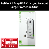 Belkin 2.4 Amp USB Charging 6-outlet Surge Protection Strip BSV604sa2M Power Strip 2M Surge Protecto