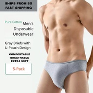 5/10/15/20pcs Men Disposable Underwear Cotton Disposable Brief Man Business Travel Use