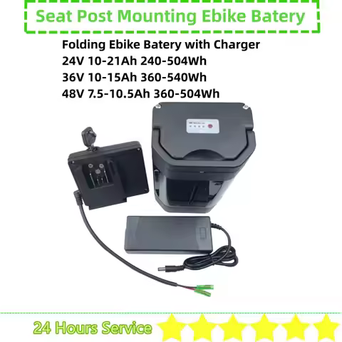 Folding Ebike City Bike Trike Ebike Battery 36V 10Ah 12.8Ah 14Ah 48V 10Ah 24V 10Ah Seat Post Mountin