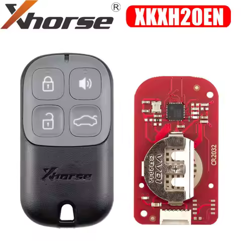Xhorse XKXH20EN 2nd Generation Garage Remote Key Black Color 4 Buttons English Version