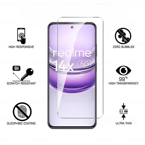 For Realme 14x 5G Glass 1-4Pcs Tempered Glass Realmy 14 X T 14T Realme14 Realme14T Realme14x 2025 Sc