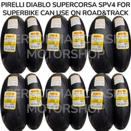 CRAZY OFFER TYRE COMBO SET PIRELLI DIABLO SUPERCORSA SPV4 NEW FOR ROAD&TRACK 120/70ZR17 180/55ZR17 1