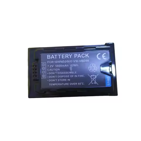 AG-VBR59MC VW-VBD58 Battery For Panasonic MDH3 PX298 EVA1 DVX200 PV100 MDH2 UX90 UX180 FC100 HC-X150