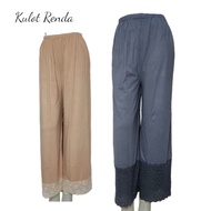 PROMO~ Kulot Renda Celamis Renda Celana Daleman Gamis Model Kulot