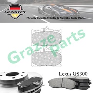 Münster Disc Brake Pad Front for Lexus GS300 GRS190 3.0 GS430 UZS190 4.3 2005-2011 3GR-FSE 3UZ-FE