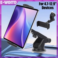 E-WOITD Suction Cup Tablet Car Phone Holder For Samsung Galaxy Z Fold 4 3 2 Stand Adjustable Mobile 