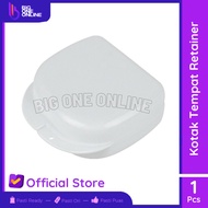 Dental Kotak Retainer Besar, Denture Box Prothesa, Tempat Gigi Palsu - Putih