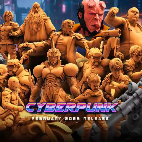 【Cyberpunk】 Rescue Team DND Chess Piece Model