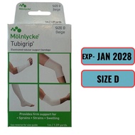 Tubigrip Size D 1m (Beige) – Elastic Bandage for Sprains, Strains & Joint Support